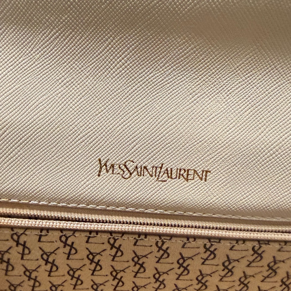 YSL Off White/Beige Envelope Clutch - Picture 11 of 16